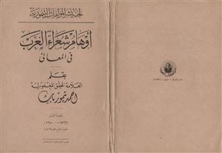 أوهام شعراء العرب في المعاني ط1