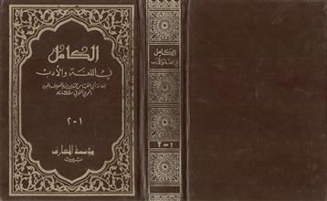 الكامل في اللغة و الأدب ج 1-2